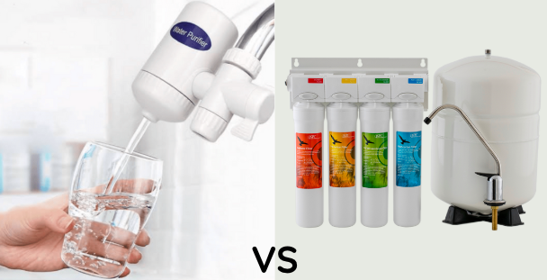 filtro de agua comun vs un equipo de osmosis inversa en lima