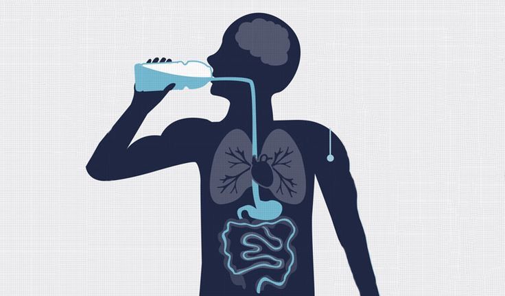 Agua pura para una buena digestión